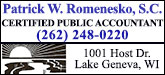 Patrick W Romenesko SC Sponsorship Banner